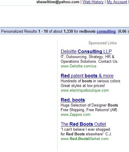 Personalized Google Search Result