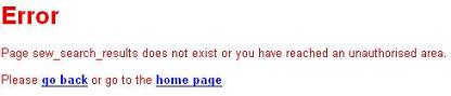 SEW 404 error page